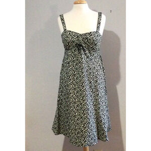 R&K Originals Black & White A Line Strap Zipper Back Dress Size 8